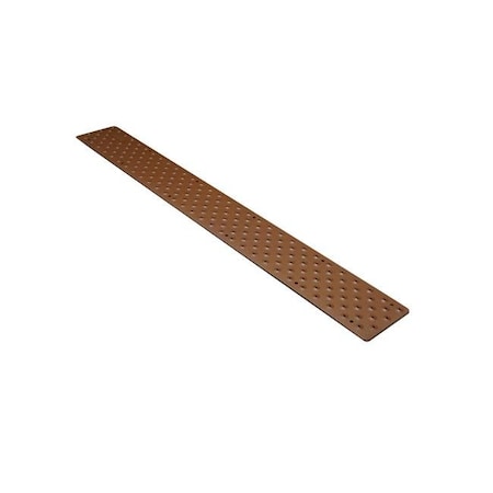 Handi Treads Handi Treads Aluminum Powder Coated Non-Slip Stair Tread Brown NST633730BRB